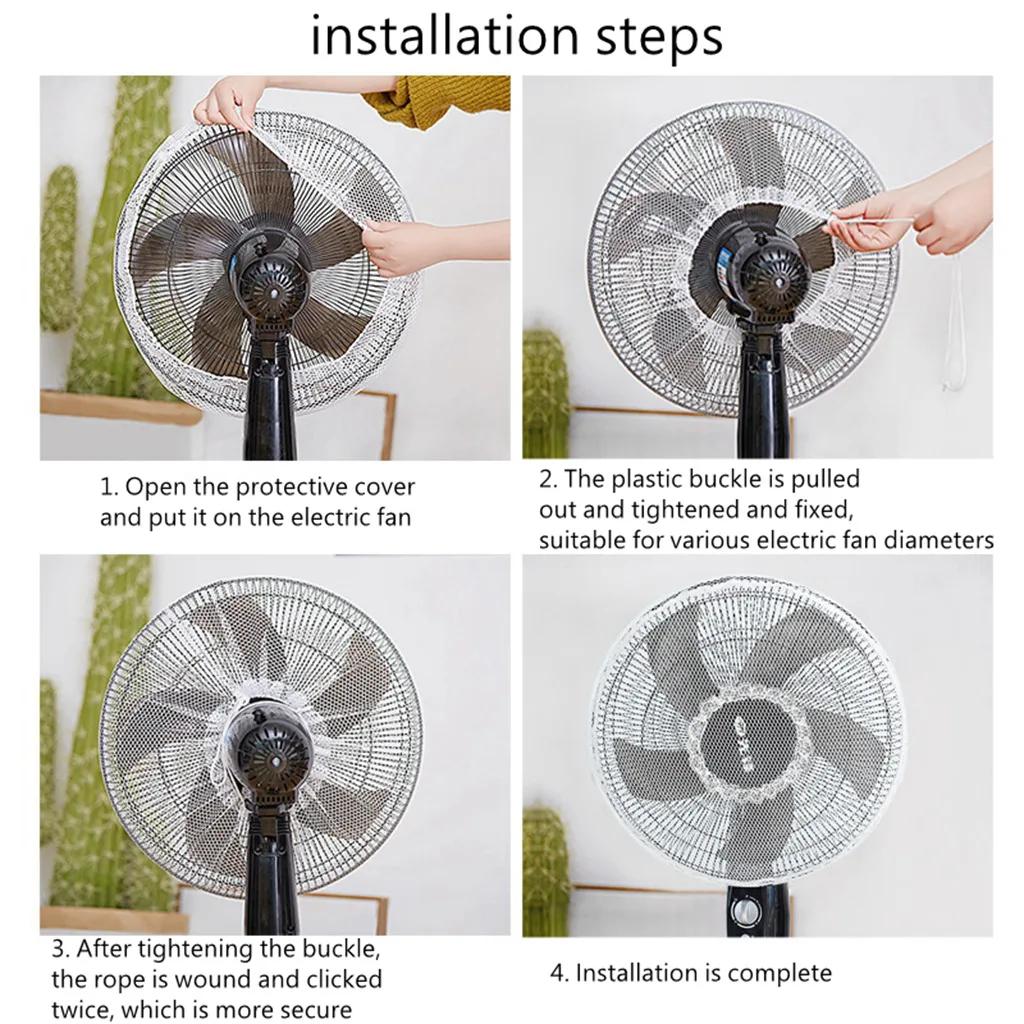 Electric Fan Dustproof Fan Protection Cover Safety Net Cover Anti-pinch Hand Fan Protection Net Cover Universal ildren Fan Case