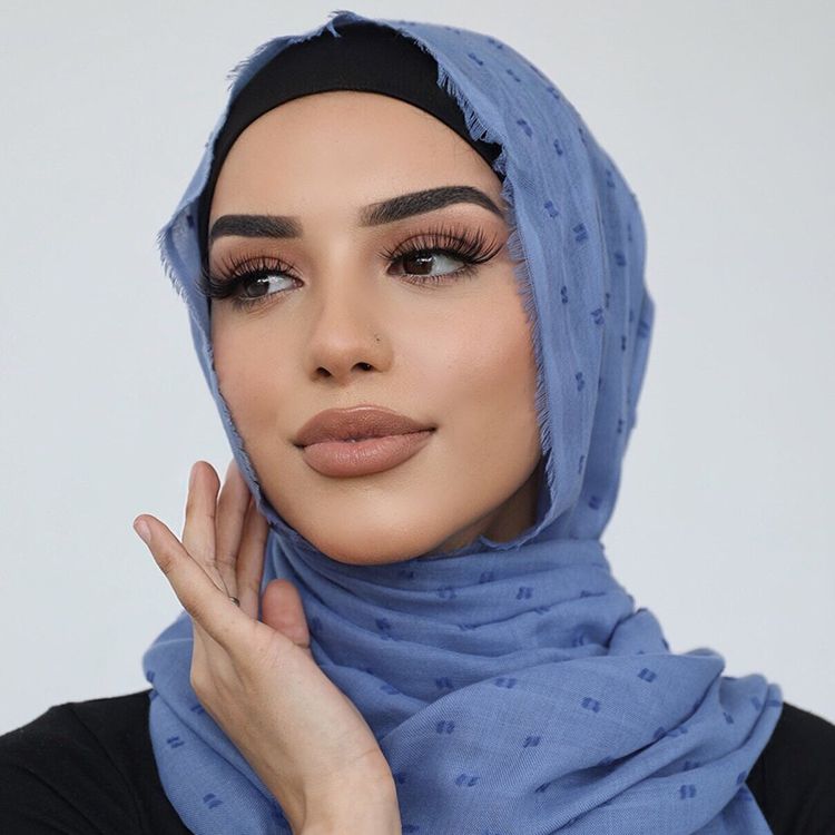 Solid Cotton Scarf Muslim Women Hijab Cotton Black Shawl Long Soft Breathable Scarves Head Wraps Foulard Bandana Turban Ramadan