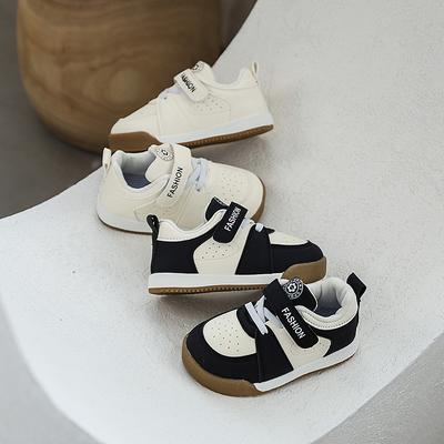 Baby Girls' Toddler Shoes Children's All-match Casual Shoes Boys' Breathable Sports Shoes Girls' Non-slip Soft-soled White Shoes