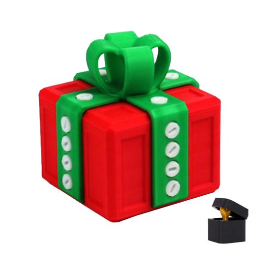 Otravná dárková sada s překvapivým prstem, interaktivní 3D puzzle, šroubovací výzva, dárková krabička pro žertíky s dvojitým úložným prostorem k narozeninám, Vánocům, Halloweenu