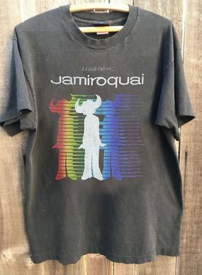 Vintage Jamiroquai Grafisch Tour Basic Antraciet Unisex T-shirt S5XL WA4525 Unisex T-shirt