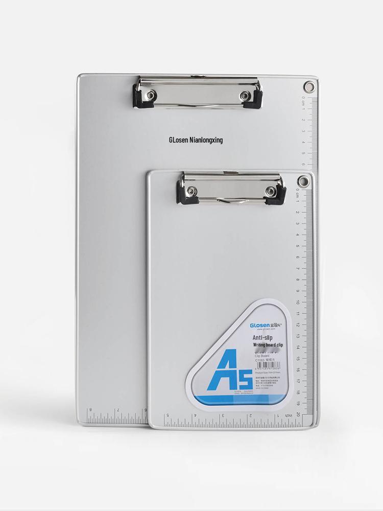 Aluminum Alloy Clipboard Folder A4/A5 Writing Board Office Stationery.