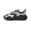 Gravity Fabric Synthetic Leather Breathable Mesh Fashion Casual Versatile Lightweight Comfortable Low-Top Dad Shoes Men Sneaker 112628811R-3