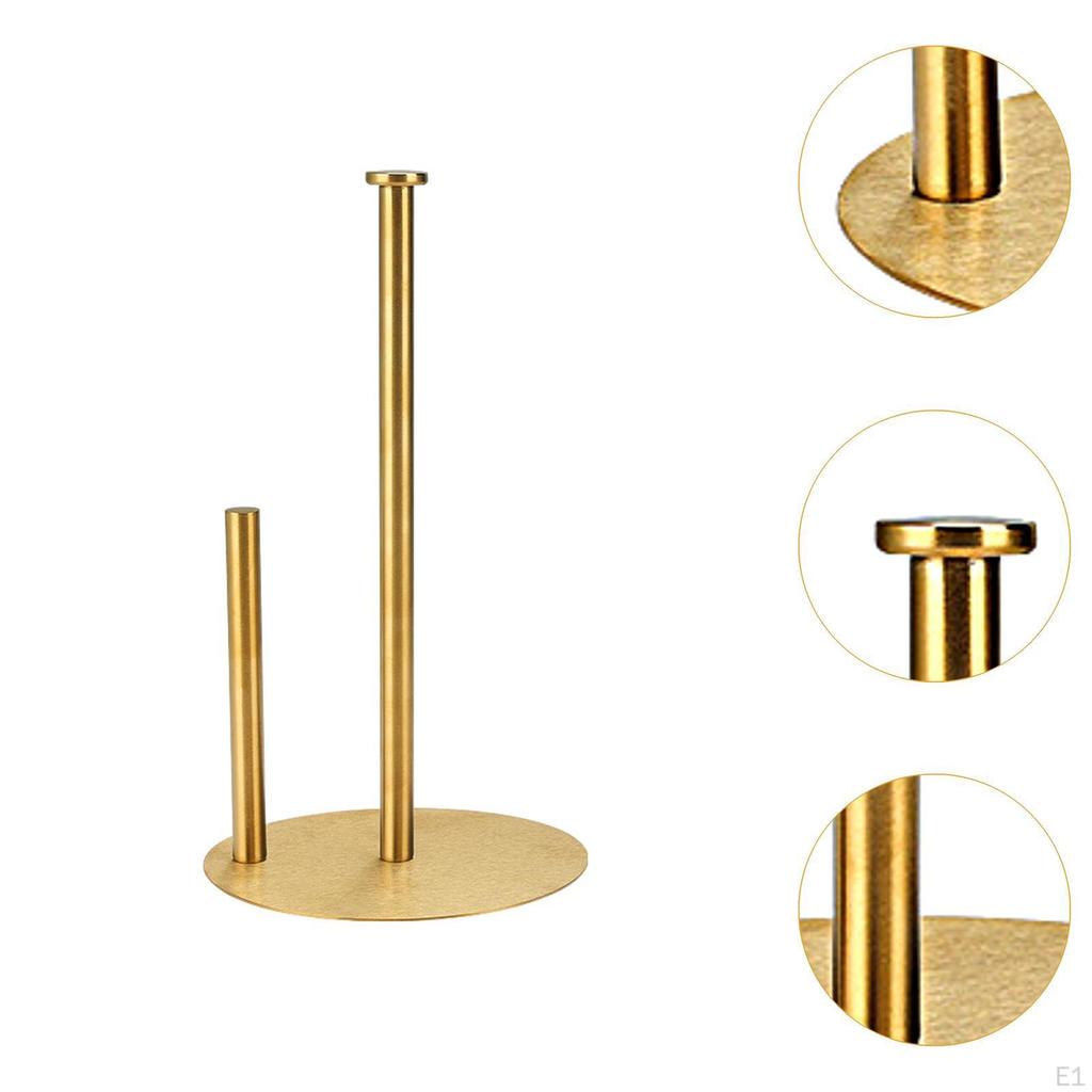 Paper Towel Holder Stand Premium Stainless Steel Roll Organizer Dispenser for