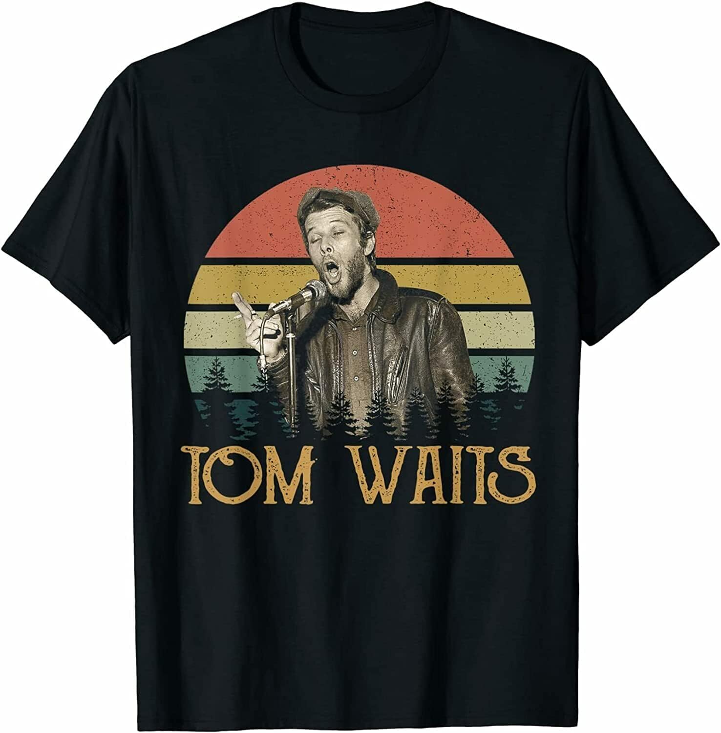 Thank You for The Memories Vintage Tom Art Waits Legends Black T-Shirt Black XS чёрный