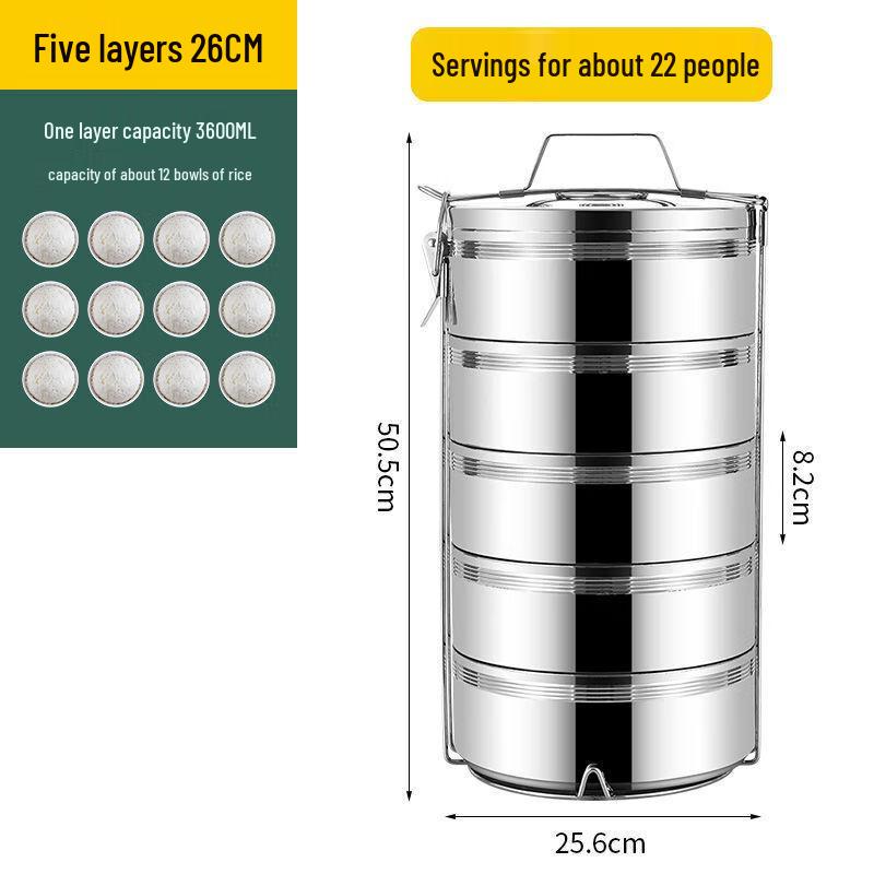 Binxun Outdoor Extra Large Stainless Steel Insulated Food Container