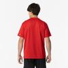 Mizuno Table Tennis Game Short JTTA Salsa Size M Shirt, Sleeve, U-Neck, Unisex, Moisture-Wicking, Quick-Drying, Certified, 82JAA110, Red,