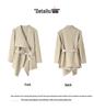 Spring 2025 Slimming French Trench Coat in Plus Sizes - Women's Light Luxury Casual Fashion