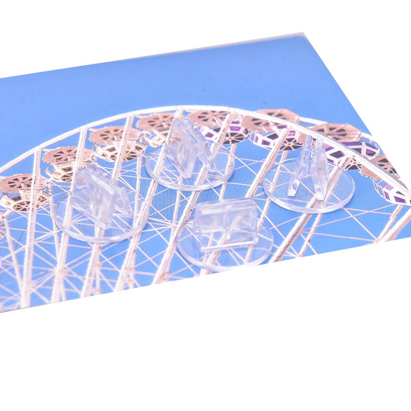 10 Pieces Plastic Cards Stand Unique Transparent Fixed Props For 2Mm Paper Board Games Cards