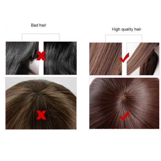 Dlouhá paruka Super dlouhá střední část vlasů Černá rovná paruka ze syntetických vláken s vysokým teplotním leskem