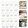 20 Stück Acryl Tischzahlen Hochzeit Elegant Bankett Party Empfang Veranstaltung Sitznummernschilder Mit Sockel Klar Platzkartenhalter