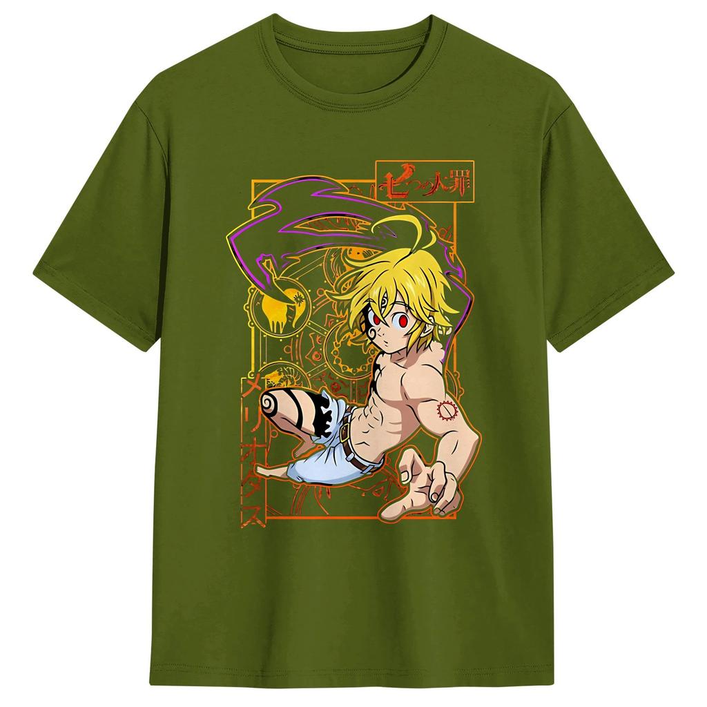The Seven Deadly Sins Anime T Shirt Summer  Cotton T Shirts For Unisexs Casual Tshirt Short Sleeve YK Funny Tees