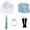 Anime My Dress Up Darling Kitagawa Marin Cosplay Wig Tie JK School Skirt Outfits Halloween Costumes for Women Uniform