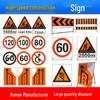 Hunan Road Construction & Maintenance Reflective Warning Sign