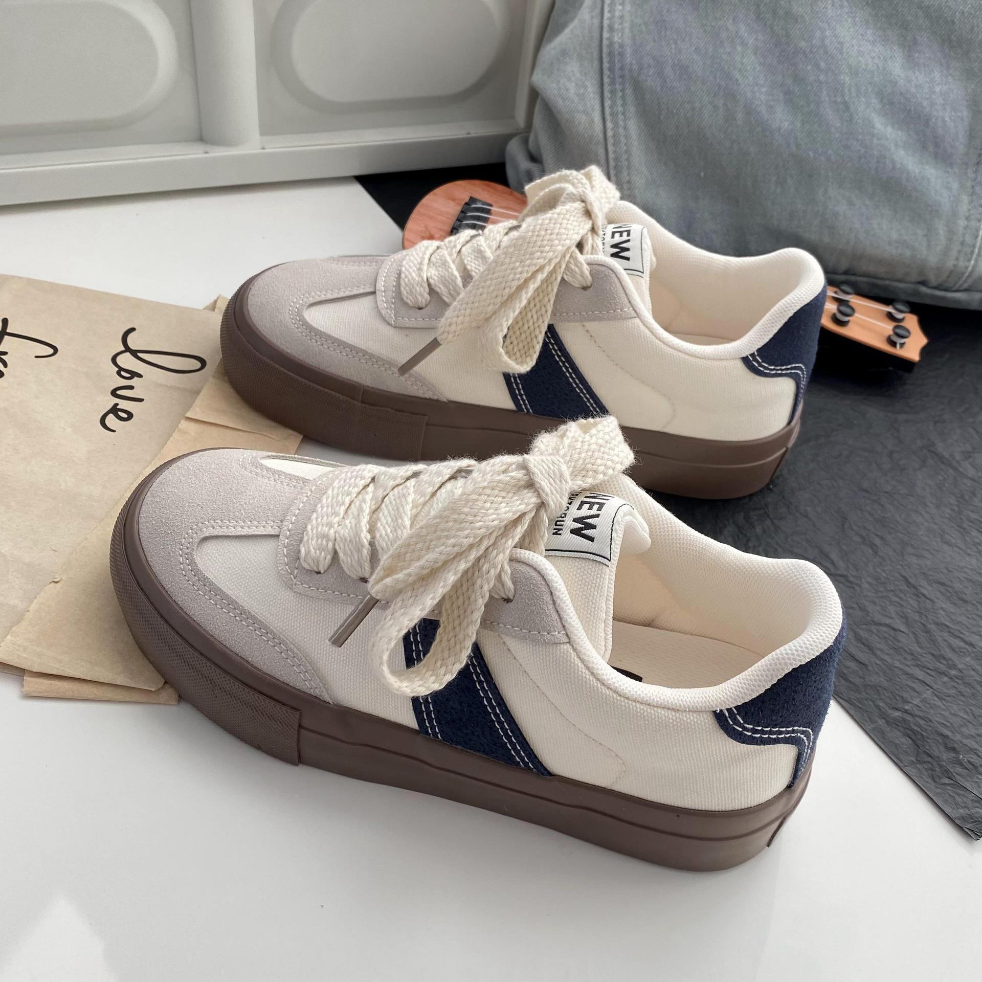 

Немецкие кроссовки в стиле ретро для женщин. Весна 2023 года. Новые универсальные повседневные спортивные туфли на плоской подошве в тон интернет-знаменитостям. 40