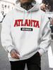 Atlanta Feorgia Atlanta Feorgia Tryck Herr Sweatshirt Harajuku Casual Huvtröja Mode Lös Hoodie Vintage Fleece Toppar