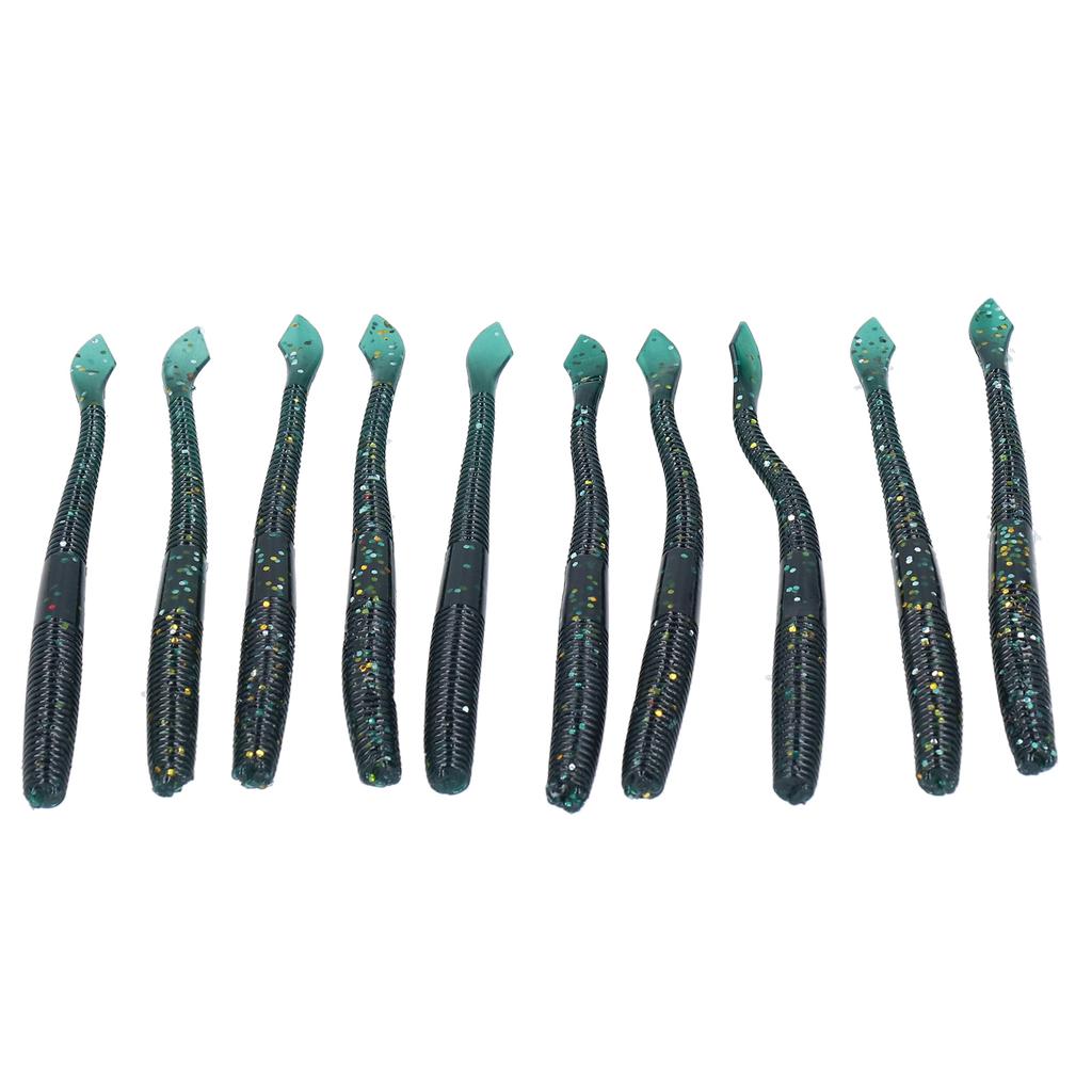 4Set Artificial Simulation Soft Silicone Earthworm Shape Lure Bait Fishing Accessory3#