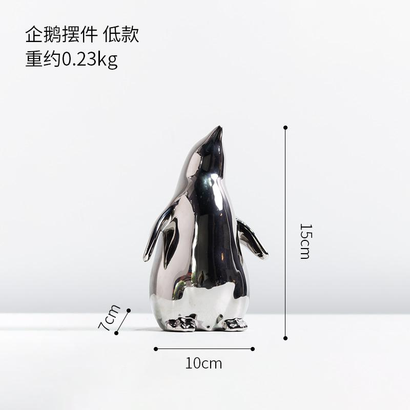 Pryskyřice Zvíře Tučňák Kreslený Roztomilý Kawaii Dekorace Dům Domov Obývací Pokoj Konferenční Stolek Stůl Kreativní Řemesla Soška Doplňky