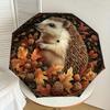 1PC Hedgehog, AutumnAutomatic Open/Close Umbrella with Windproof, 8-Rib Sturdy Canopy, Durable Ribs, Fashionable Design, Outdoor Accessory, Fun Prin,