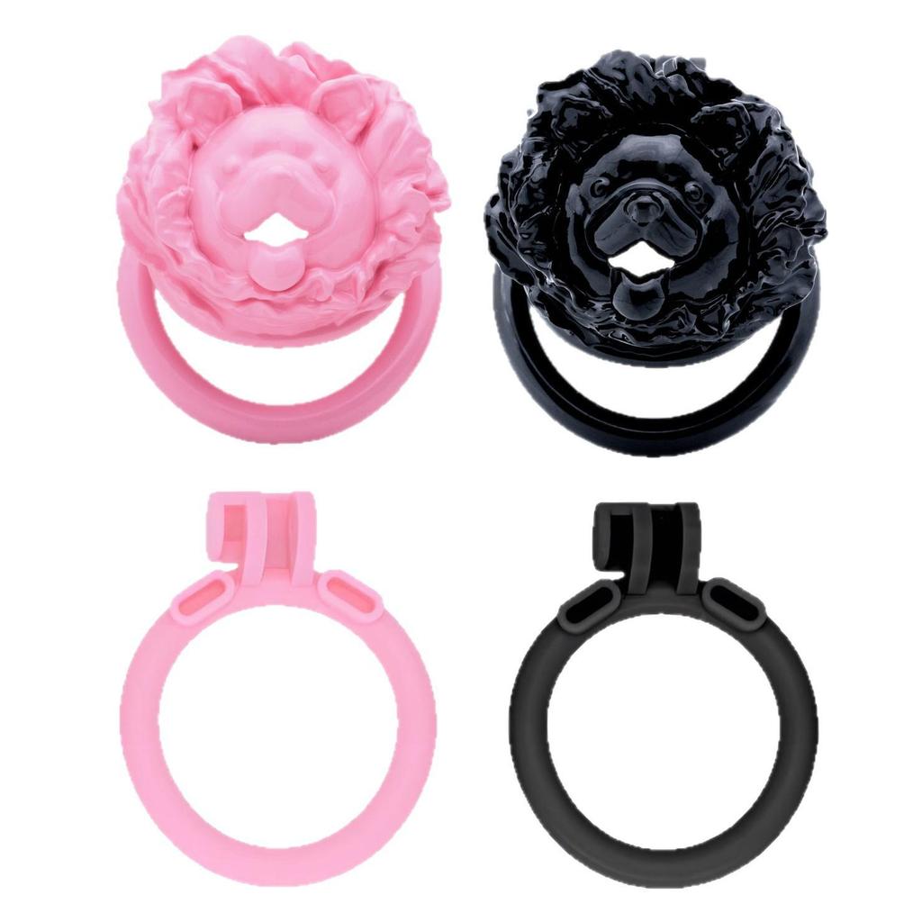 Puppy Dog Chastity Lock: Pink Mini CB Birdcage for Transgender Males