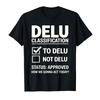 Delu Classification Approved Funny Meme Graphic T-shirt For Men Women 100% Cotton T Shirts Short Sleeve Tops 0123-2 - Men's S...