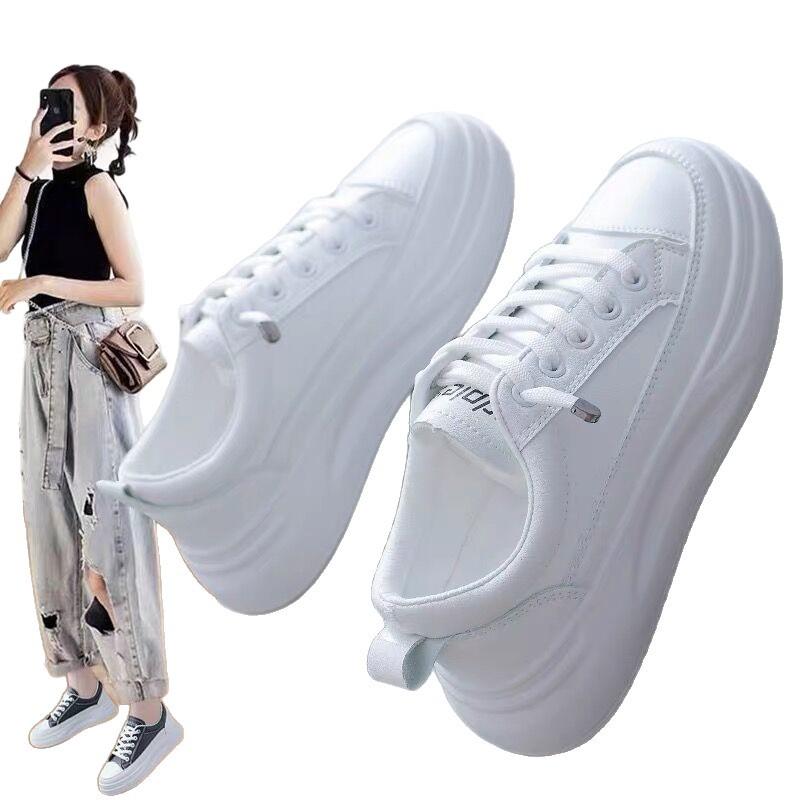 Scarpe Xiaobai 2025 nuova versione coreana piattaforma moda versatile nicchia traspirante comode resistenti all'usura fabbrica scarpe da donna