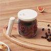 Tazza Elettrica Automatica Mescolante in Vetro 400ml Grande Capacità Portatile Tazza da Caffè USB per Casa Ufficio
