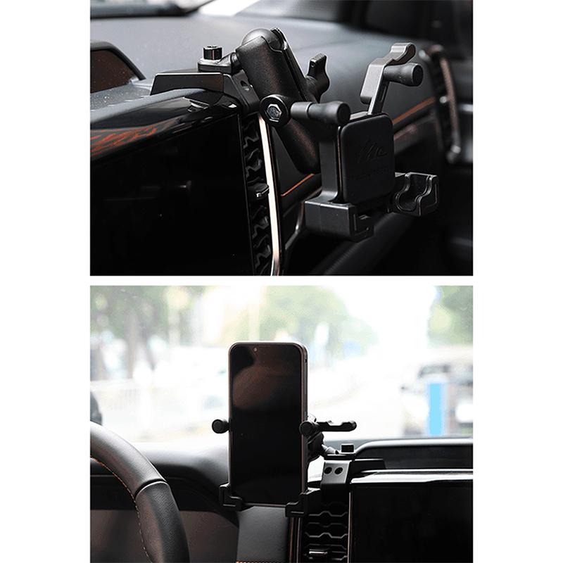 Auto Center Console Screen Phone Holder For Ford Ranger 2025-2025 Clip-on Installation Mobile Support Bracket Car Accessories
