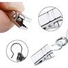 JANYUN 120 Pack Heavy-Duty Hook Clip Set Metal Curtain Clips for Curtain Photos Home Party Decoration Art Craft Display - Silver