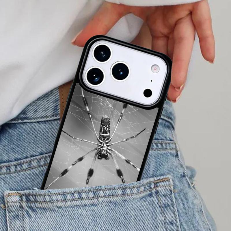 Creepy Insect Spider Phone Case for iPhone 16e 15 14 13 12 17 Pro Max Plus Air 17pro Cover Coque
