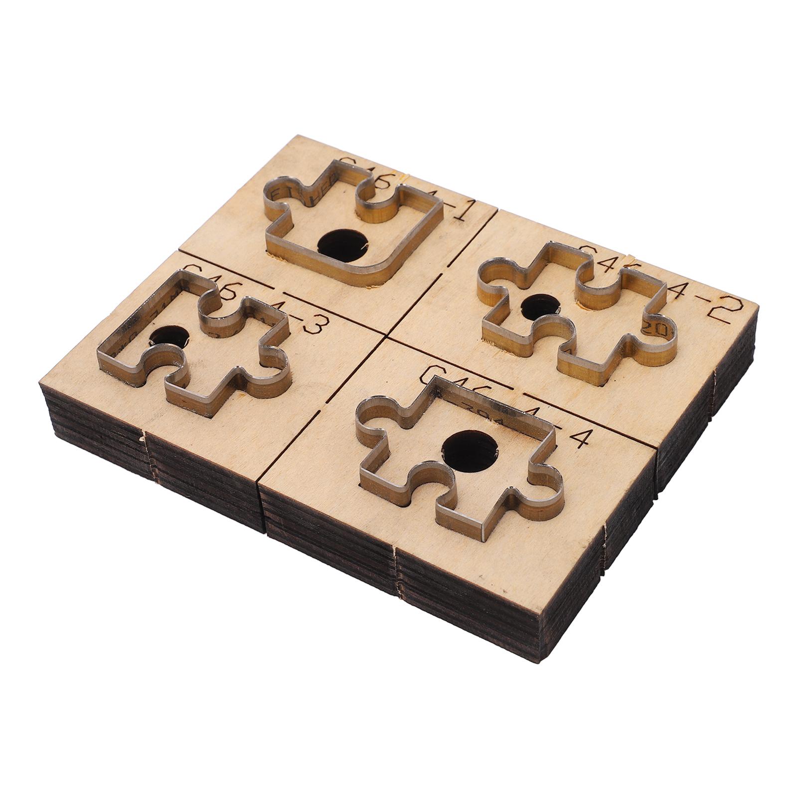 

Кожаный штамп C46 Puzzle Design Высокоуглеродистая сталь Толстое основание Легкая резка Кожаный штамп