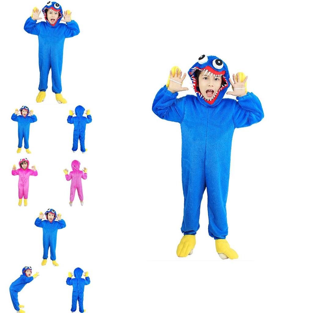 Kids Poppy Playtime Huggy Wuggy Bodysuit Nightclothes Perfect For Cosplay And Parties Available In 4 Sizes!