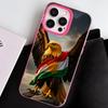 Kurdistan Flag Jelly Double layer Rose Red Mobile Phone Case for iPhone 17 16 15 14 13 12 11 Air Pro Max Plus Protective