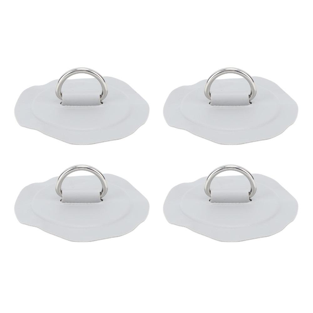 4PCS Lightweight D Ring Patch 3.1 Inch Kayak D Ring for Surfboard Stand Up Paddleboard