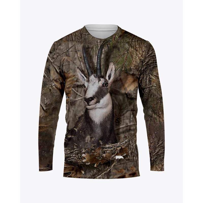 3D Printed Camouflage Hunting Animals Summer Men/Women Long Sleeve O-Neck T-shirt Kid Casual Oversized Fashion Tops Men Clothing