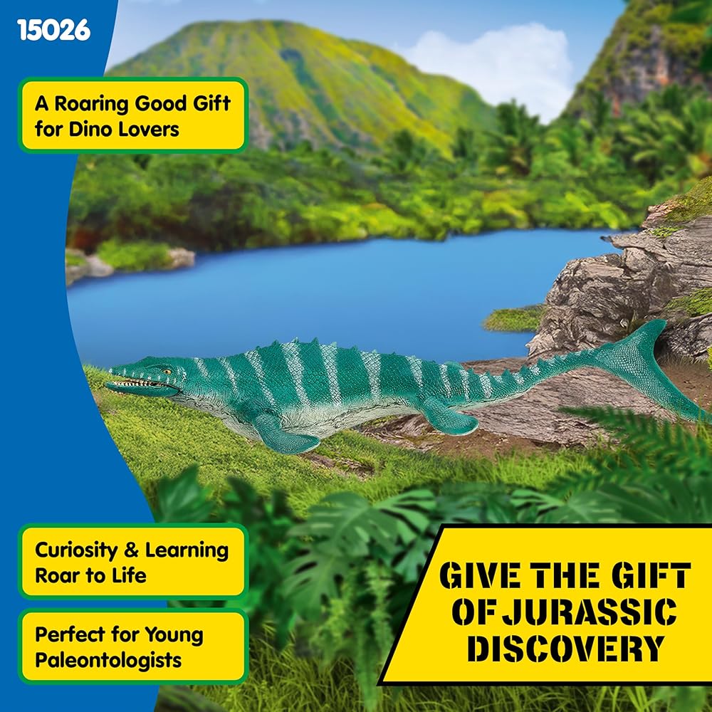 Schleich Dinosaur Mosasaurus Figure 15026 Collectible Toy Realistic Design