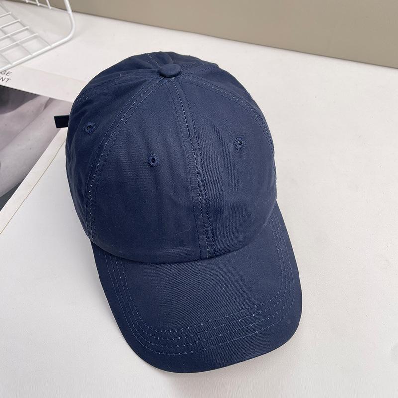 Embroidered Letters Show The Face Small Peaked Cap Children'S Season Sun Protection Warm Versatile Big Head Circumference Baseball Cap