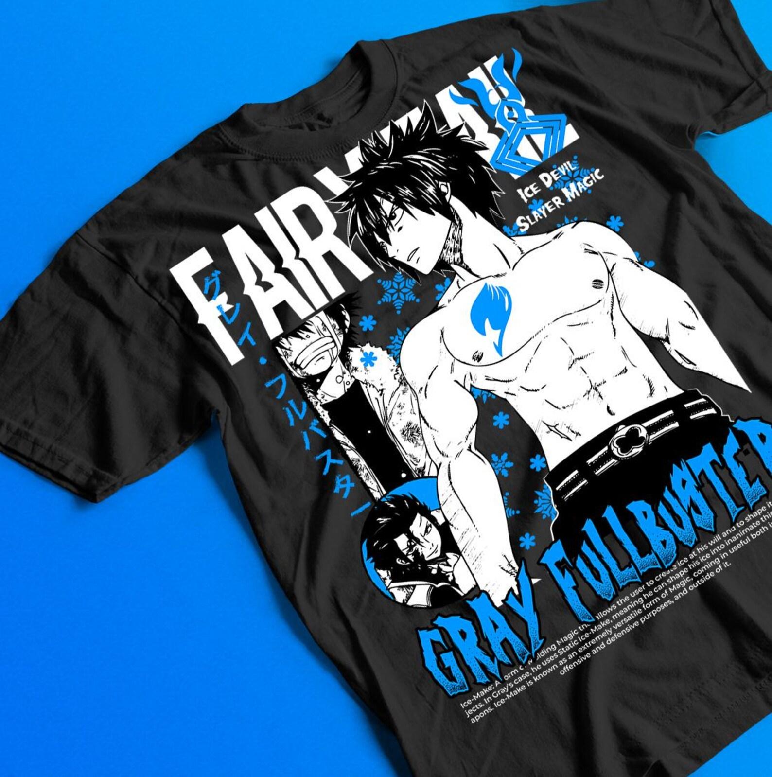 Gajeel Redfox ,Fairy Tail Guild,Happy, Iron Dragon Slayer, Dragon Slayers, Anime T shirt 2XL