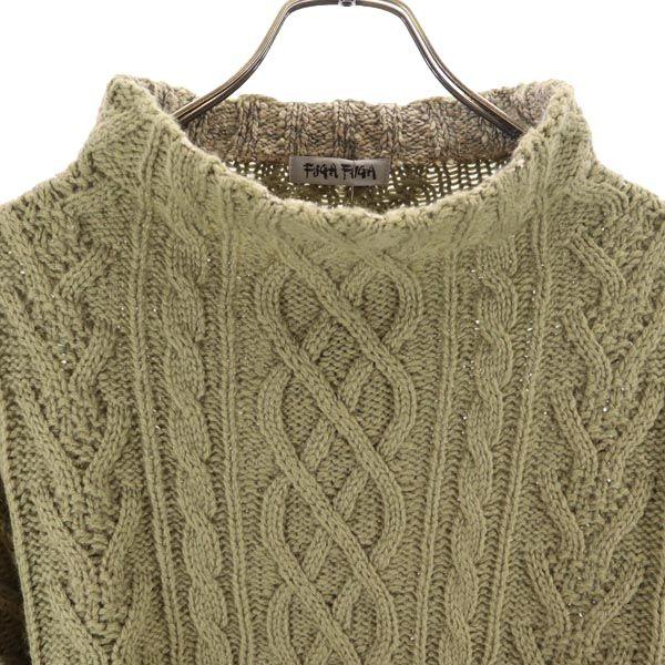 unused FUGA FUGA made in Japan Long sleeve wool blend sweater Women Used