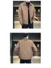 Men's Lightweight Down Business Jacket: Fall/Winter 2025 Shirt-Style Lapel, Solid Color for Administrative Casual Wear