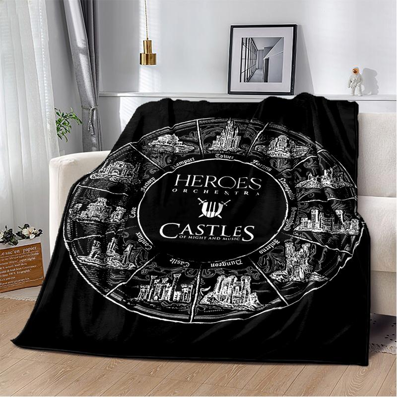HOMM Game 9 Factions Races Stronghold Dwelling Creatures Heroes of Might and Magic Soft Blanket for Living Room Bedroom Bed Sofa