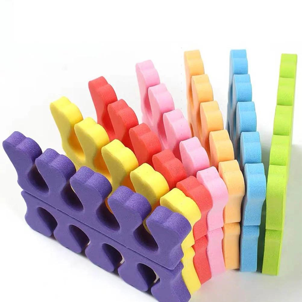 New Nail Art Finger Splitter Sponge Toe Separators Popular Soft Silica Gel Toes Fingers Dividers Manicure Pedicure Nails Tools