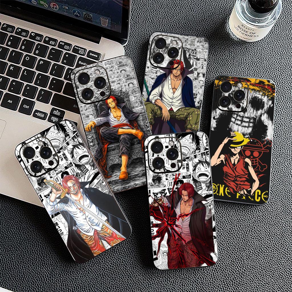 Cover for Motorola Moto G55 G45 G75 G85 G35 Edge 50 30 Fusion 40 NEO Ultra Pro Casing Phone Case Shanks Red Hair One Piece Luffy