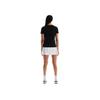 On Court Logo Solid Color Round Neck Tennis Short Sleeve Regular T-Shirt Women Tops Black 1WE11080485