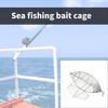 Stainless Steel Baits Cage Basket Feeder Holder Fishing Baits Cage Replacement Baits Trap Cage Fishing Tool Easy to Use