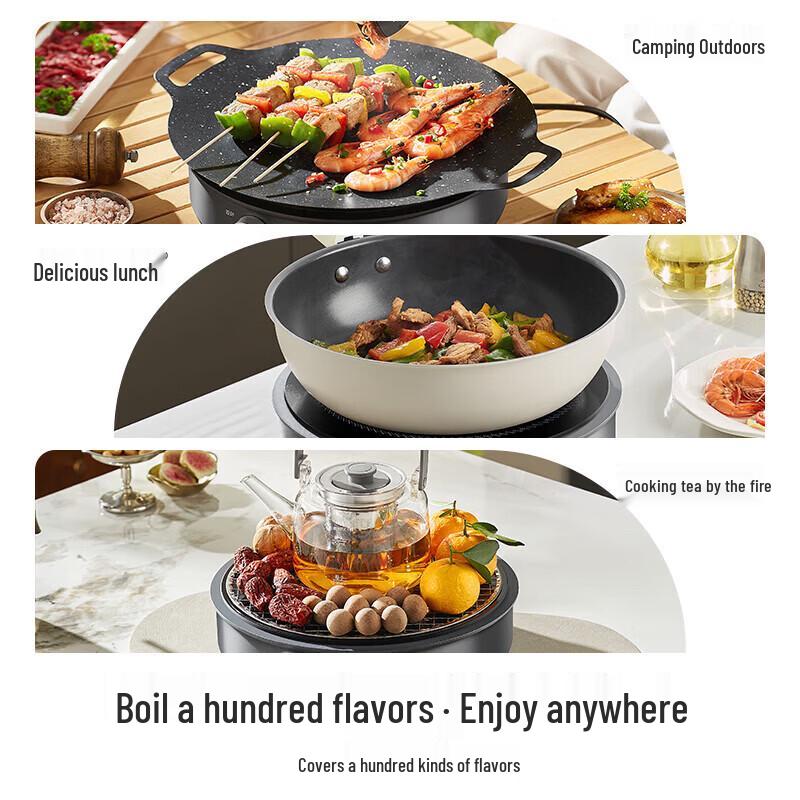Midea Multi-functional Electric Ceramic Cooktop CN plug (adapter included)