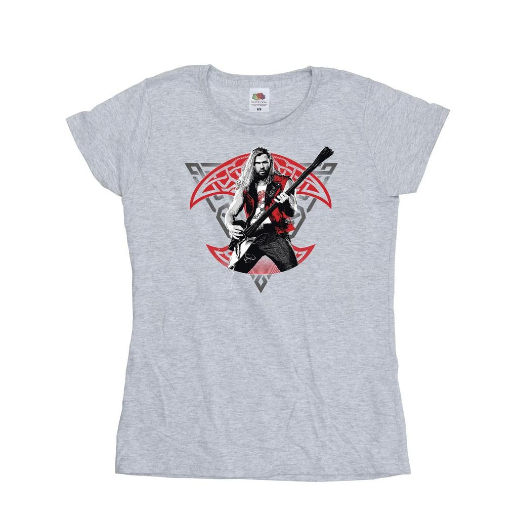 Marvel Womens/Ladies Thor Love And Thunder Solo Guitar Cotton T-Shirt