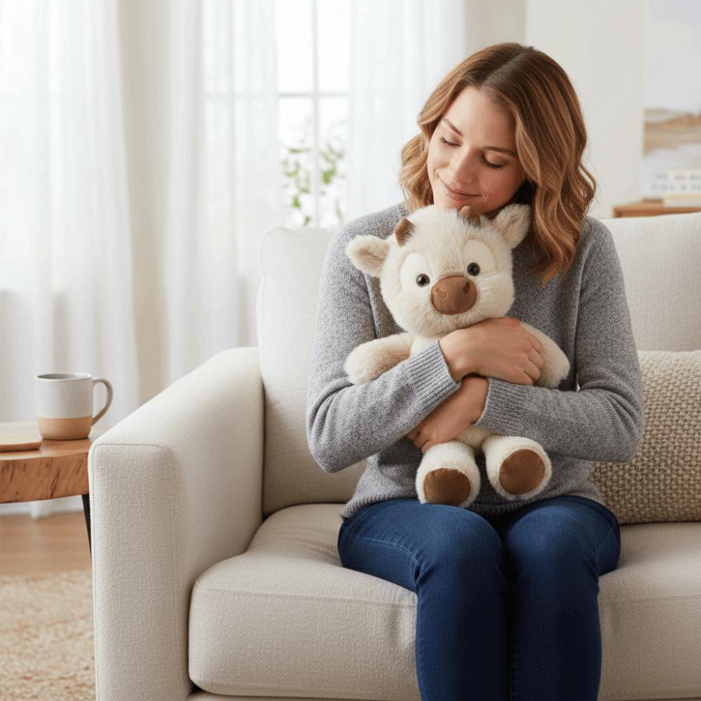 Soft Material Running Cow Plush Doll New Design Cute Stuffed Toys  Home Decoration
