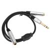 6,35 mm auf Dual 6,35 mm Y-Splitterkabel Professionelles 14 Zoll Stereokabel für Verstärker Mikrofon