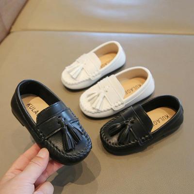 Children's Mary Jane Leather Shoes - Spring/Autumn 2025 Slip-on Soft Sole for Boys & Girls